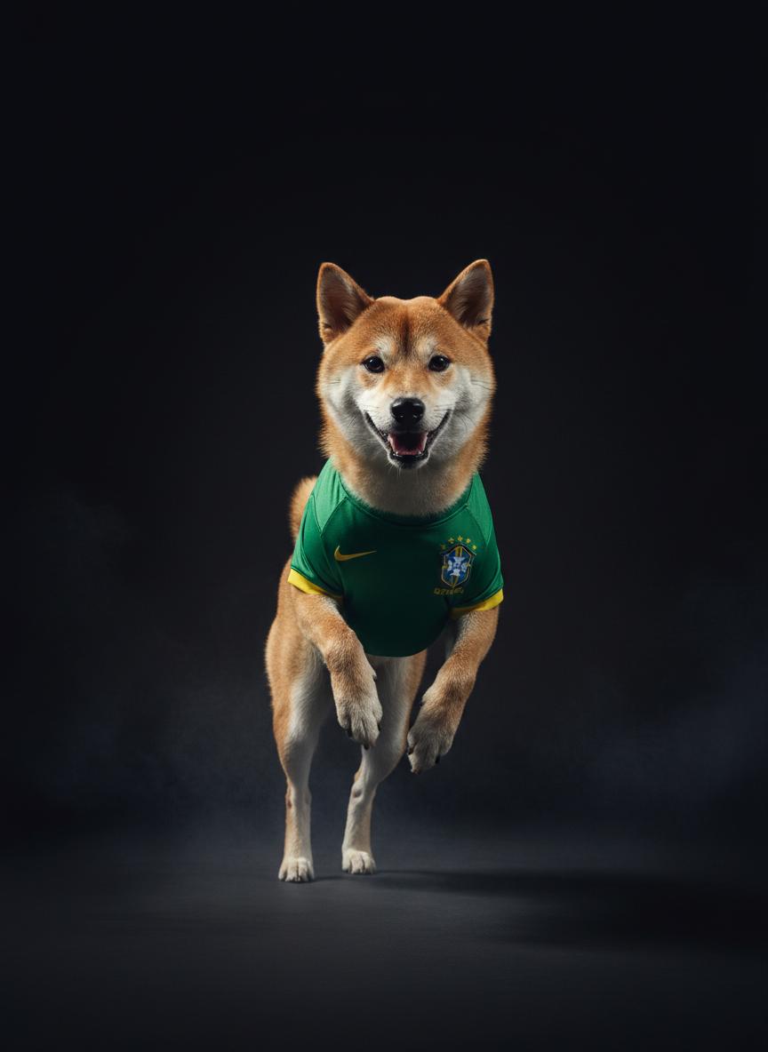 Shiba com camisa personalizada